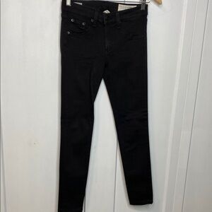 rag & bone Women's Black Skinny Jeans - 25 - legging style - made in USA